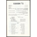 1973 Equicon '73 programfüzet, benne rengeteg Star Trek tematikájú írással, fotóval, 68+2 p. ...