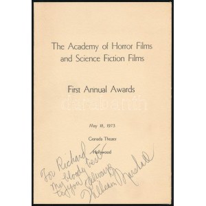1973 First Annual Golden Scroll Awards - The Academy of Science Fiction Fantasy and Horror Films. Hollywood...