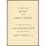 1973 First Annual Golden Scroll Awards - The Academy of Science Fiction Fantasy and Horror Films. Hollywood...