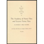 1973 First Annual Golden Scroll Awards - The Academy of Science Fiction Fantasy and Horror Films. Hollywood...