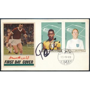 1968 Pelé, eredeti nevén Edson Arantes do Nascimento (1940-) háromszoros világbajnok brazil labdarúgó...