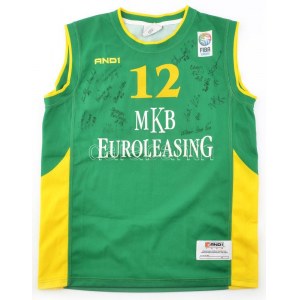 MKB-Euroleasing Sopron női kosárlabda csapat tagjainak aláírásai (Amber) Holt 12 Sopron mezen