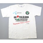 cca 2008 Gratulálunk az A csoporthoz a jégkorong válogatottnak. Köszönjük fiúk a csodát! feliratú póló...