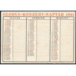1941 Globus Káté. A Magyar Fűszerkereskedő számára. 58p. Sok illusztrációval. Hozzá Globus kártyanaptárral...