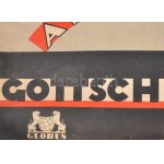 cca 1930 Gottschlig likőr reklám plakát terv, akvarell, papír, 39x26 cm, Galambos Margit (?-?) jelzett munkája ...