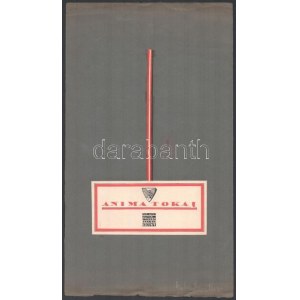 Galambos Margit (?-?): Anima Tokaj, 1924. Art deco italcímke terv. Tempera, tus, kollázs, papír, papírra kasírozva...
