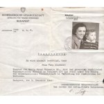 1944 A svájci követség menlevele (Schutzpass) Oskar Szamekiu a volt román diplomáciaimisszió feleségének részére...