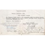 1944 A svájci követség menlevele (Schutzpass) Oskar Szamekiu a volt román diplomáciaimisszió feleségének részére...
