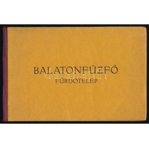 cca 1920 Balatonfűzfő fürdőtelep leporelló / képes album, 20 db képpel, 9×13,5 cm