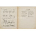 1855 Magyar népdalok egyetemes gyűjteménye. harmadik füzet. Pest, 1855. 10p. Rézmetszetű kottákkal és versekkel...