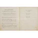 1855 Magyar népdalok egyetemes gyűjteménye. harmadik füzet. Pest, 1855. 10p. Rézmetszetű kottákkal és versekkel...