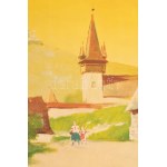 1940 Erdélyi részek visszacsatolásának emlékére. 60x90 cm kis szakadással ...