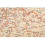 1936 1936-os naptár, rajta Csehszlovákia térképével, cseh nyelven, hajtott, két kis lyukkal, kis szakadásokkal...