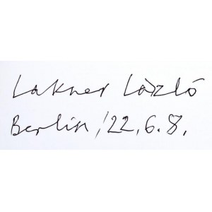 Laszlo Lakner. Study and vision. Frühe Arbeiten auf Papier 1948-1969. Band I. A művész, Lakner László (1936-...
