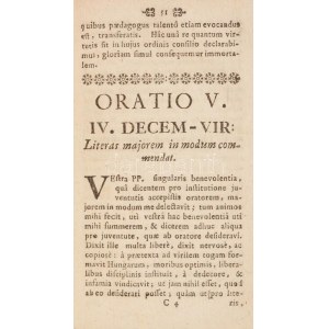 [Kazy Ferenc (1695-1759)]: Concilium decem-virorum Hungariae in liberis Suadae campis celebratum. Honori perillustrium...