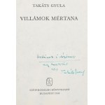 Takáts Gyula: Villámok mértana. Bp., 1968., Szépirodalmi. Első kiadás. Kiadói egészvászon-kötés...