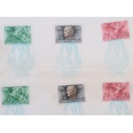1945 előtti tétel, benne 30 klf komplett sor, blokk, emlékívek stb. berakólapokon / Pre-1945 lot: sets, blocks...