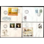 1982-1990 Vágott sorok és blokkok 20 db FDC-n (ca. 100.000) / 20 FDC...