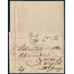 1781 Komplett levél / cover Peterwardein - Pest (Rompes 150 p)