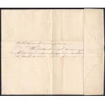 1857 6kr + 9kr type MP III. ajánlott levélen / on registered cover FÜNFKIRCHEN - Pest