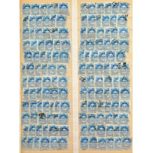 1874 Távírda Réznyomat 50kr tétel berakóban, több mint 2.000 db bélyeg, közte szép bélyegzések, lemezhibák...