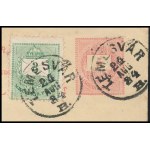 1884 aug. 24. Tengeri posta tarifa (Sea port tarif) 5kr UPU válaszos levelezőlap főlapja 3kr kiegészítéssel...