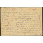 1915 Tábori posta levelezőlap / Field postcard Fliegerpost przemysl JÄNNER 1915 + IX. 54.