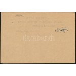 1945 Levelezőlap 50P/4f bélyeggel / Cover with 50P/4f franking SZÉKELYUDVARHELY Signed: Bodor