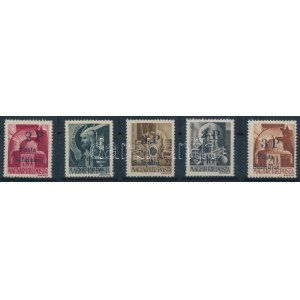 Zilah I. 1945 5 klf bélyeg / 5 different stamps. Signed: Bodor