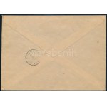 1946 (16. díjszabás) Budapest helyi ajánlott levél 3 x 100 Milpengő + 2 millió P és 10 millió P bérmentesítéssel ...