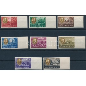 1947 Roosevelt ívszéli vágott sor (35.000) / Mi 985-992 imperforate margin set