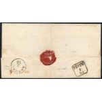 ~1850 Portós levél / Unpaid cover RÉTSÁGH - S. A. Újhely
