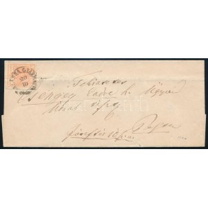 ~1852 3kr III. A típus levélen (hajtott) / on cover BALASSA GYARMATH - Pest (folded)