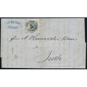 1854 9kr levélen / on cover APATHIN - Pesth