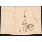 1854 6kr levélen / on cover KLAUSENBURG - Hermannstadt