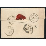 1856 3kr + 6kr levélen / on cover LISZKA - Pankota