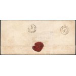 ~1859 Hivatalos levél / Official cover, kék / blue VÁMOS-PIRCS - Hajdúböszörmény (Gudlin csak a feketét hozza...