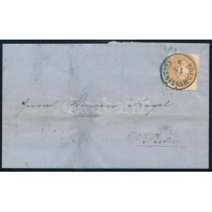 1864 15kr levélen / on cover HOLD.M.VÁSÁRHELY - Pest