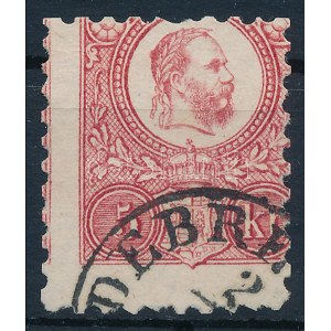 1871 Réznyomat 5kr elfogazva / shifted perforation