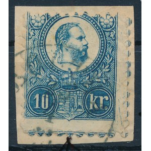 1871 Réznyomat 10kr két irányba elfogazva / shifted perforation