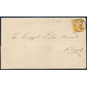 1872 Réznyomat 2kr gyászjelentésen / on obituary notice ZILAH - Nagyenyed