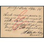 1873 2kr díjjegyes levelezőlap / PS-card PISKI - Peset