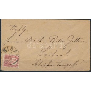 1874 5kr levélen / on cover SISAK - Laibach