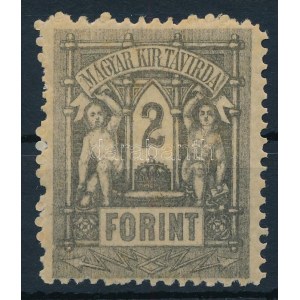 1873 Kőnyomat Távírda 2Ft (18.000) / Mi T 8