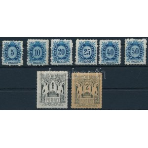 1874 Réznyomat sor / Telegraph Mi 9-16
