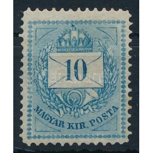 1874 10kr 13-as fogazás