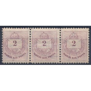 1881 2kr 3-as csík a KIR szó alatt gyöngysor javítás (ex Lovász) ...