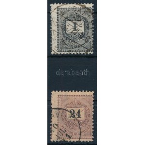 1889 1kr + 24kr elfogazva / shifted perforation