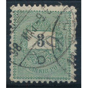 1889 3kr 11 1/2 fogazás / perforation