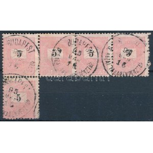 1889 5kr ötöstömb / block of 5